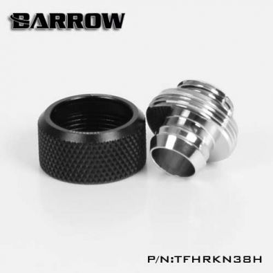 Embout Barrow TFHRKN38H - embout droit pour tuyau souple 10mm 16mm Noir